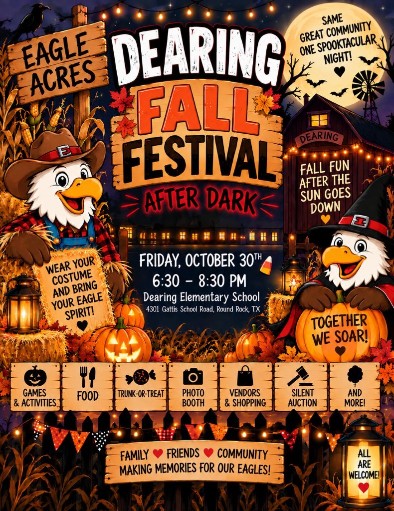 Dearing Fall Festival After Dark event flyer